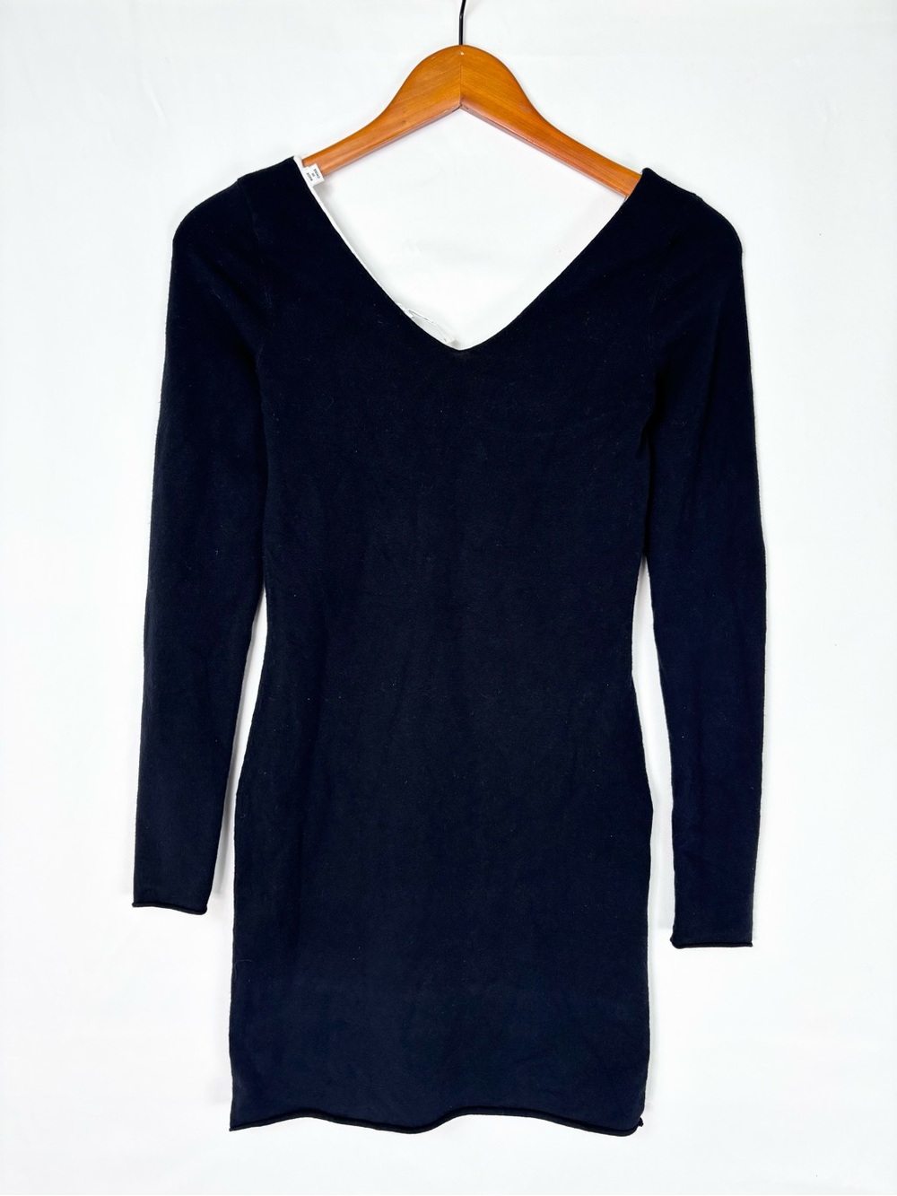 ALC Lined Mini Bodycon Dress Size S Blue White Women‎ V Neck